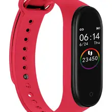 Умный Браслет M4, 3 цвета, смарт-браслет, фитнес-браслет, Bluetooth, спортивный, водонепроницаемый, умный Браслет для плавания, здоровья, спорта, фитнес-браслет