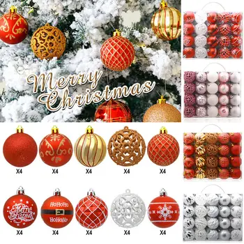 

2020 Newest Hot 20PCS 60mm Christmas Tree Ball Decoration Xmas Party Decor Hanging Baubles Christmas Ball Ornaments
