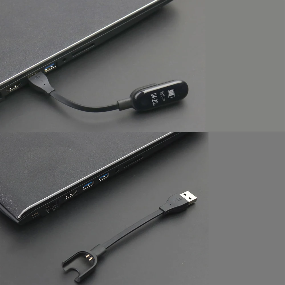 YHNUJM Камуфляжный, силиконовый ремешок+ Защитная пленка для экрана+ usb-кабель для зарядки Xiaomi Mi Band 3 Smart Watch