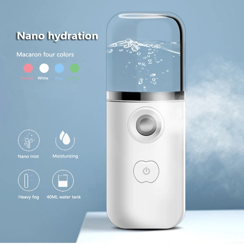 Nano Spray Water Supply Steamer Cleaner Face Fogger Facial Deep Cleaning Face Sprayer Machine Beauty Steaming USB Rechargeable