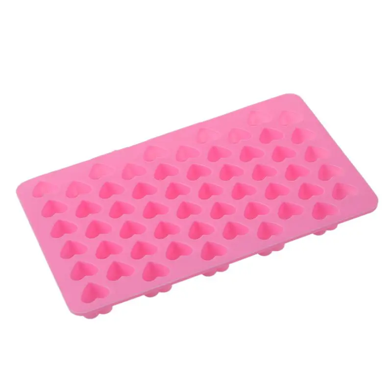 

Promotion! 1PC Mini 55 Heart Silicone Mold For Candy Chocolate Cake Soap Mould Baking Tool