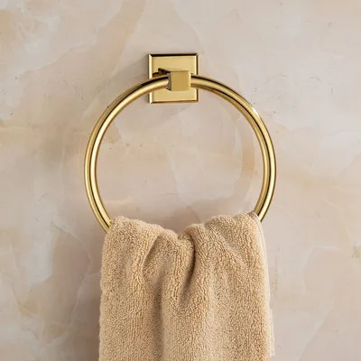 Bathroom kit, corner rack, tray, paper bracket, towel strip, soap basket, bathroom Kit - Цвет: towel ring