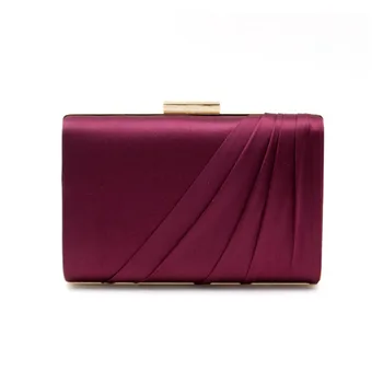 

satin and silk clutches for women mini dinner bag elegant evening bag purple pink small bag for party flap handbag