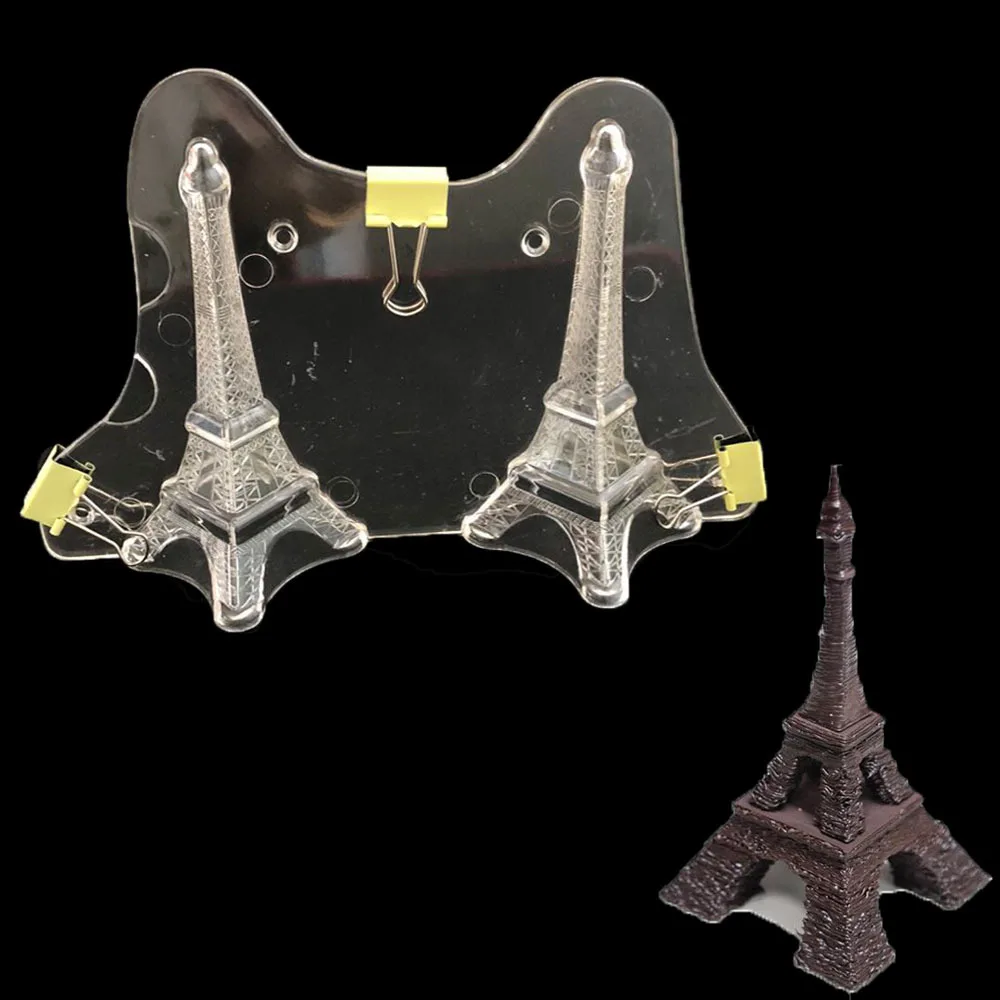 DIY 3D Eiffel Tower Shaped Plastic Chocolate mould Cake Decorating Molds Pastry Tools Baking Tools Mold DIY Candy Jelly Mold 01