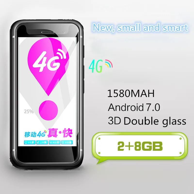  Mini Android 7.0 Smartphone Melrose K15 Google Play 4G 5MP WiFi Double Glass Body 32G Fingerprint S