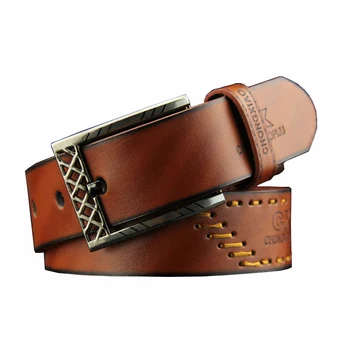 

men high quality genuine leather belt luxury designer belts men cowskin fashion Strap male Jeans for man cowboy free shipping