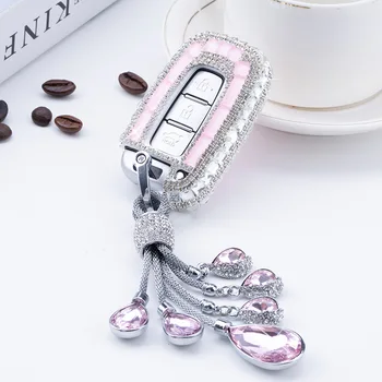 

Diamond 3 4 Button Car Key Case Cover For Hyundai Accent Elantra IX35 Genesis Coupe Sonata S264 Remote Smart Protection Shell