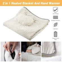 72x115 см автомобильное домашнее теплое одеяло с подогревом, подушка с карманом для шеи, переносная нагревательная шаль с USB питанием, мягкая зимняя теплая забота о здоровье# G