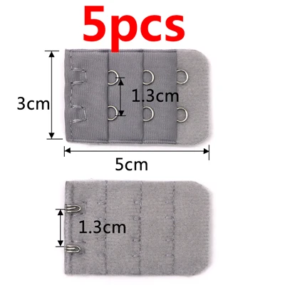 3/4/5 шт Регулируемые расширители для бюстгальтера Удлинительный ремень 2 крючка 3 крючка мягкий удлиненный бюстгальтеры Для женщин Аксессуары для нижнего белья - Цвет: 5pcs