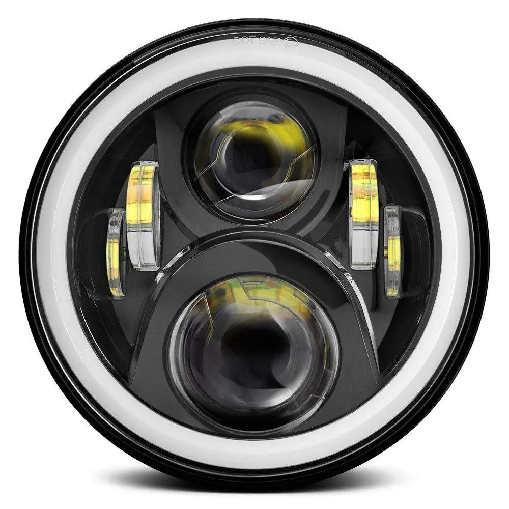 Пара 120 Вт RGB Halo светодиодный фонарь для Jeep JL Wrangler Sahara/Rubicon