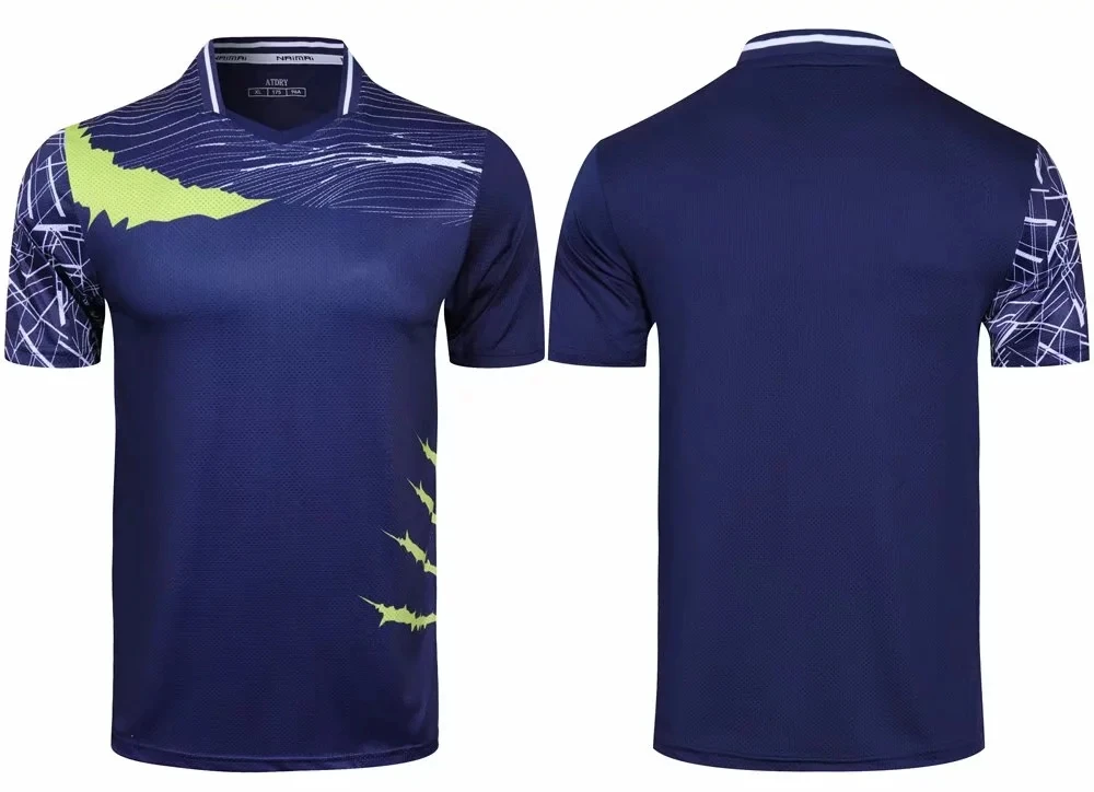 Quick Dry Tennis Sports Suit For Men & Women O-Neck Breathable Sweat Absorption Short Sleeve Badminton T-Shirt Shorts L983SHC | Спорт и