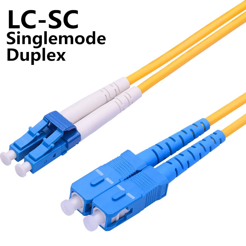 LC к SC одномодовый дуплексный оптоволоконный кабель для соединения LC/PC-SC/PC 5m LC-SC 9/125