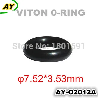 100pieces Universal Fuel Injector O-rings GB3-100 ASNU08C Fuel Injector Repair Kits 7.52*3.53mm (AY-O2012A)