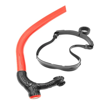

Diving Snorkel Front Breathing Scuba Underwater Single Swimming Dry Adjustable Soft Silicone Snorkeling Tube Positive Training