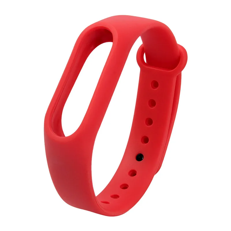 Мягкий силиконовый ремешок для Xiaomi mi Band 3 4 умный Браслет умные аксессуары сменный ремешок Pulseira для Xiao mi браслет - Цвет: Red