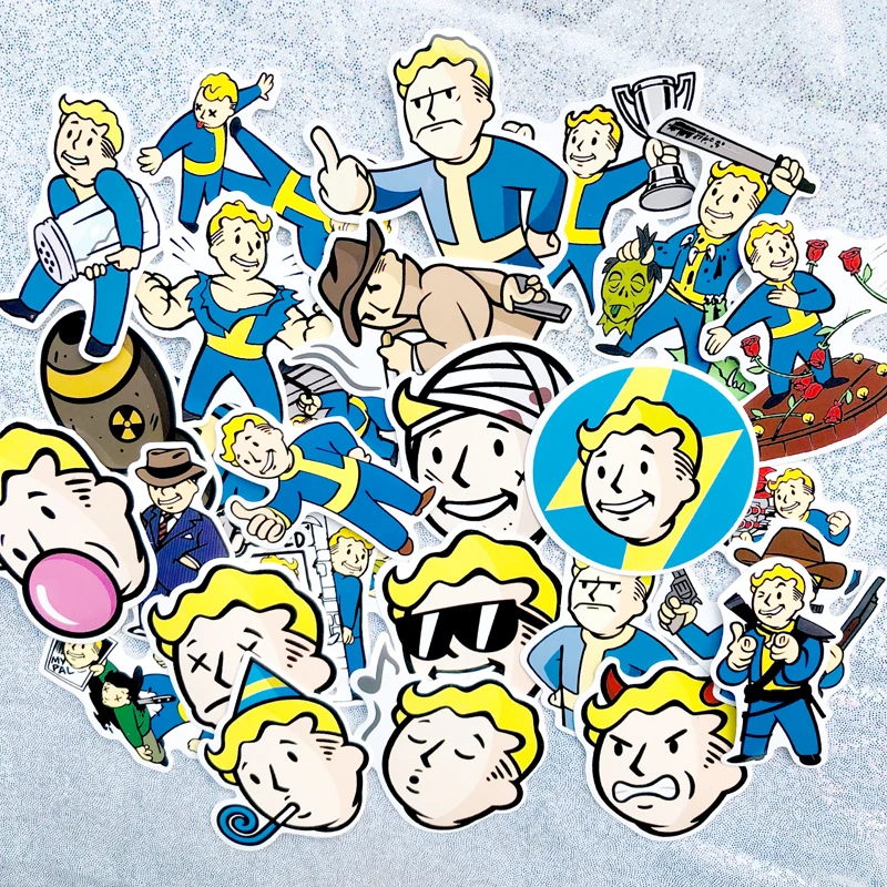 29 шт. игра Fallout наклейка s для багажа скейтборда телефона ноутбука стикеры мотоцикла велосипеда стены гитары водонепроницаемый наклейки
