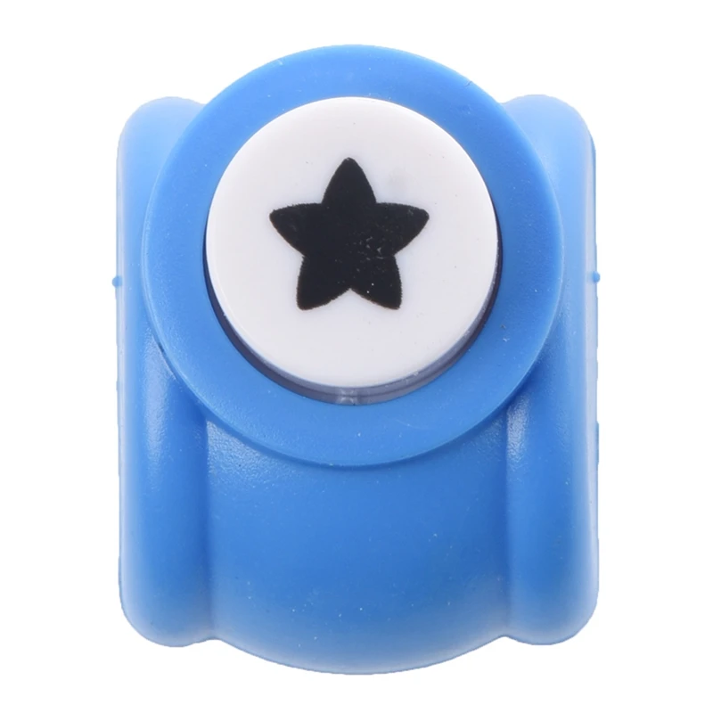 Top-2pcs Paper Shaper Punch Scrapbook Cards Craft DIY Photo Album- Stars Shape& Heart Shape