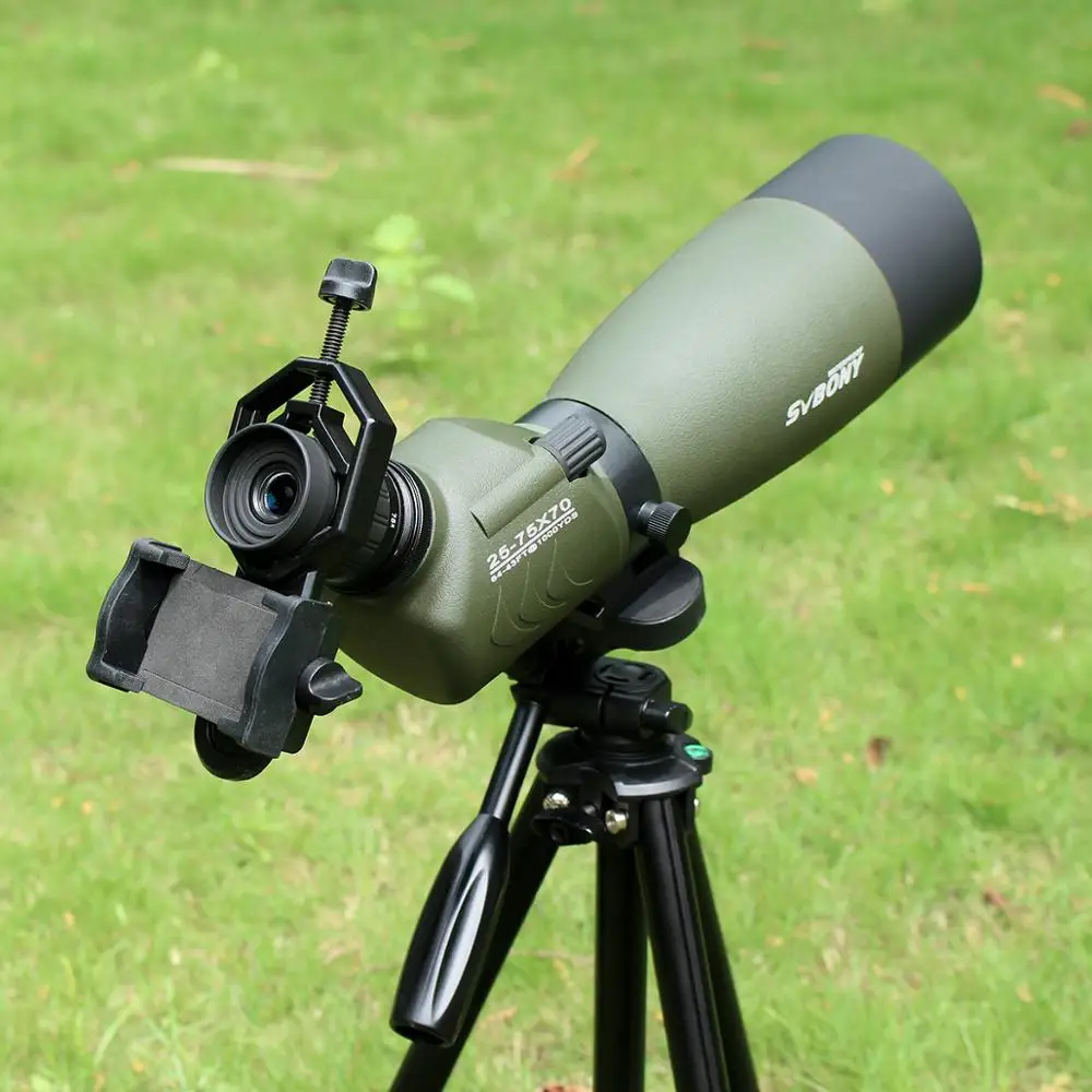 SVBONY Зрительная труба SV14 BAK4 Zoom 25-75x70mm 45De Зрительная труба Birdwatch телескоп+ телефонный адаптер+ 2 штатива F9310