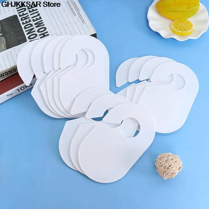 12pcs Diy Baby Clothing Size Dividers Plastic Clothes Marking Ring Size