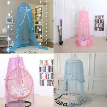

Princess Fantasy gauze Hanging Dome Play Tent Home Bed Curtain Tent Mosquito Net Fly Insect Protection Net Outdoor Travel Camp