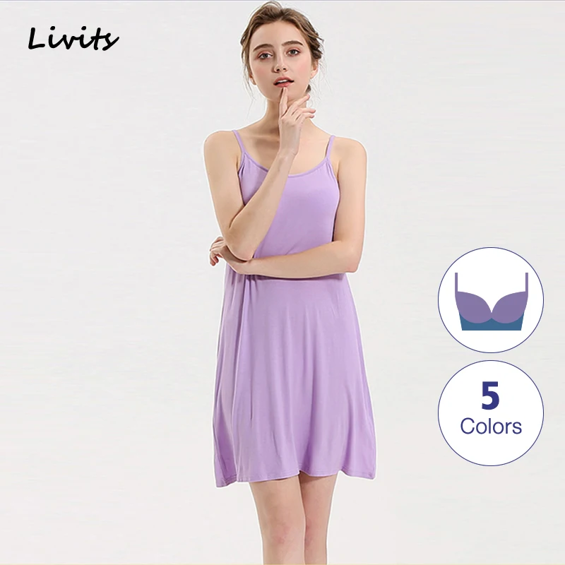 Женские платья, модал, встроенный бюстгальтер, пуш ап, круглый вырез, короткий рукав, длинная футболка, платье А силуэта, эластичное, плюс размер, SA0083|Платья|   | АлиЭкспресс