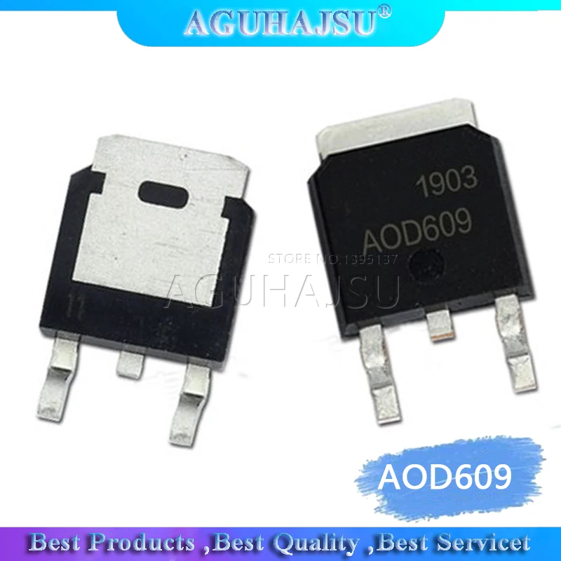 5 шт./лот AOD609 D609 TO252 SMD Кристалл высокого давления переключатель трубки новый