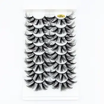 

DOCOCER 8 natural long 3D mink eyelashes hand-made soft false eyelashes fluffy dramatic eyelash extensions eyelash wholesale