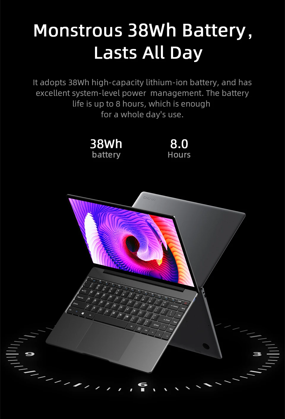 CHUWI GemiBook Pro Quad Core With Backlit keyboard