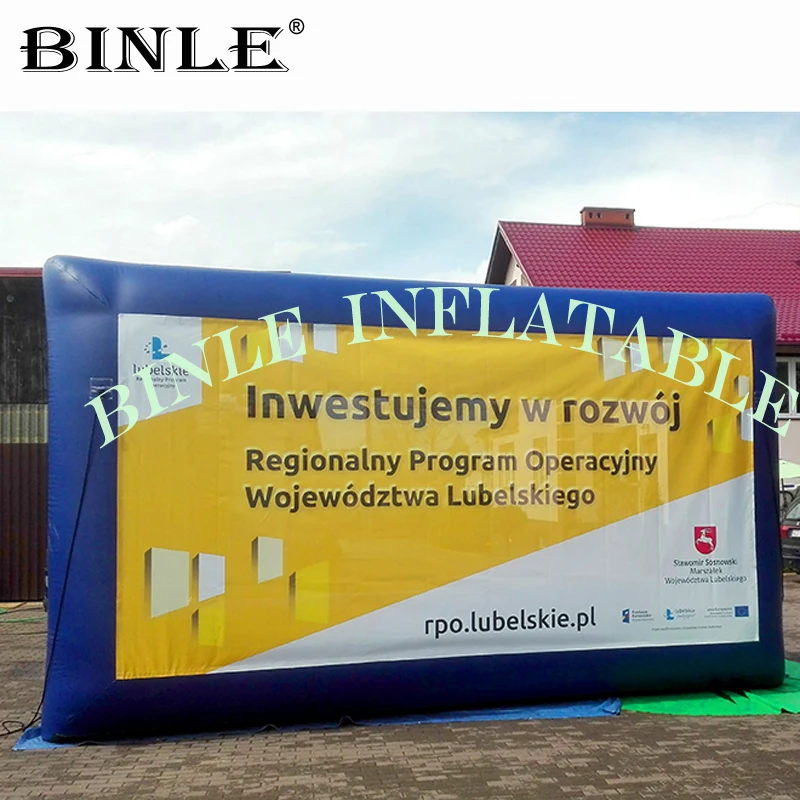 Наружные рекламные мероприятия надувной фон стены/airwall, надувной рекламный щит для продвижения