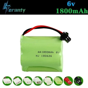 

( T Model ) 6v 1800mah NiMH Battery For Rc toys Cars Tanks Robots Boats Guns Truck 6v Rechargeable Battery AA Battery Pack 1Pcs