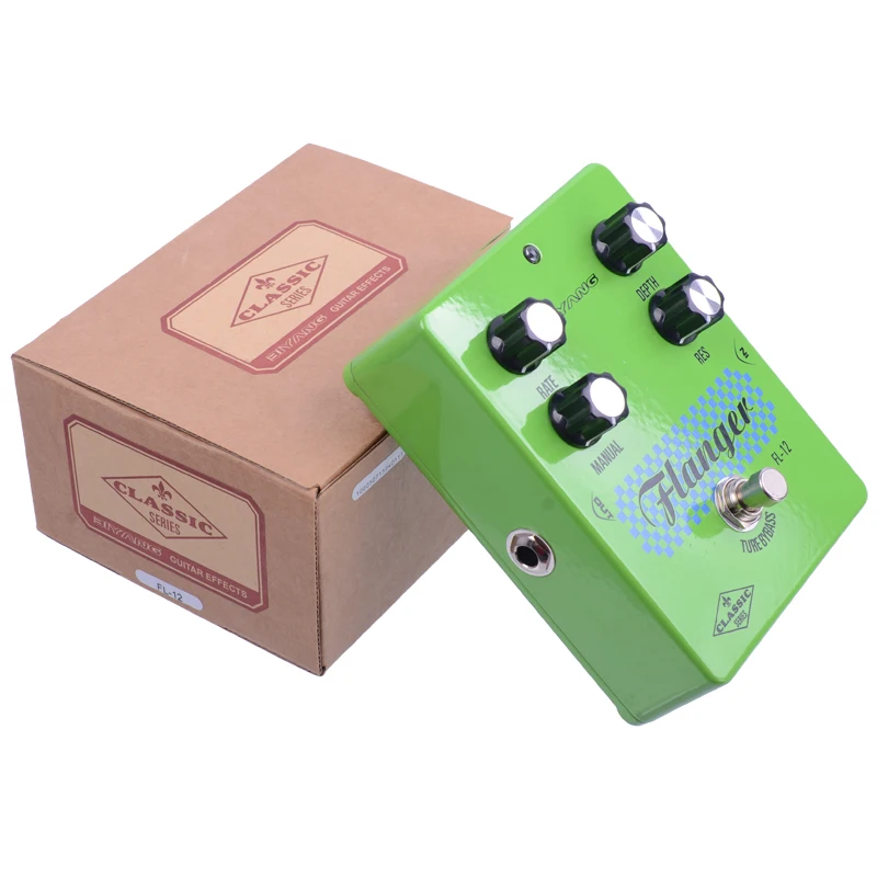 Biyang FL-12 классический универсальный Flanger эффект электрогитары педаль True Bypass с Золотая педаль разъем