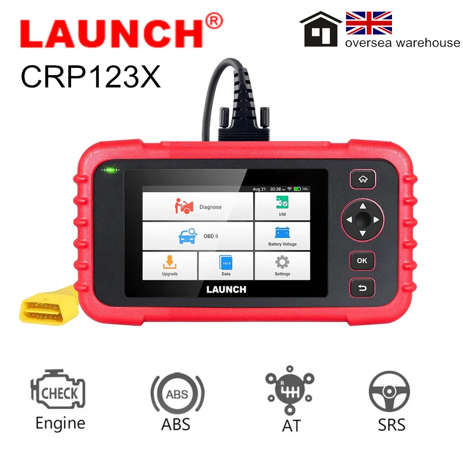 Оригинальная система LAUNCH CRP123X 4 автомобильный считыватель кодов для передачи