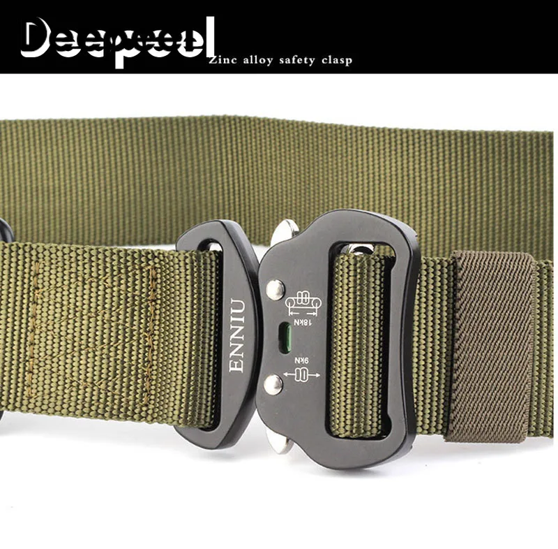 Deepeel 1 шт. 3,8*125 см авиационная Пряжка из алюминиевого сплава 3,8 тактический ремень для мужчин тренировочный нейлоновый открытый ремень YB324