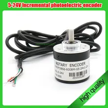 DC 5-24V 100/200/300/360/400/600 P/R  Photoelectric Incremental Rotary Encoder AB Two Phases 6mm Shaft For Game Steering Wheel