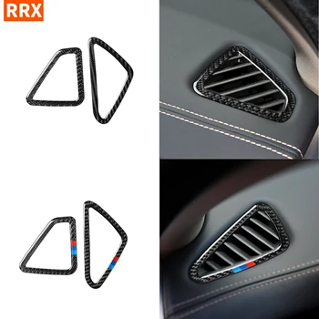 

For BMW X5 X6 F15 F16 2014-2017 Carbon Fiber Accessories Interior Sticker Dashboard Air Vent Outlet Frame Refit Trim Car Styling