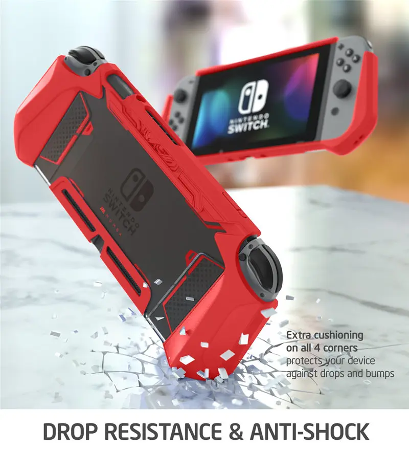 Прикрепляемый чехол для nintendo Switch Mumba Blade Series TPU Grip Cover совместим с консолью nintendo Switch и контроллером Joy-Con