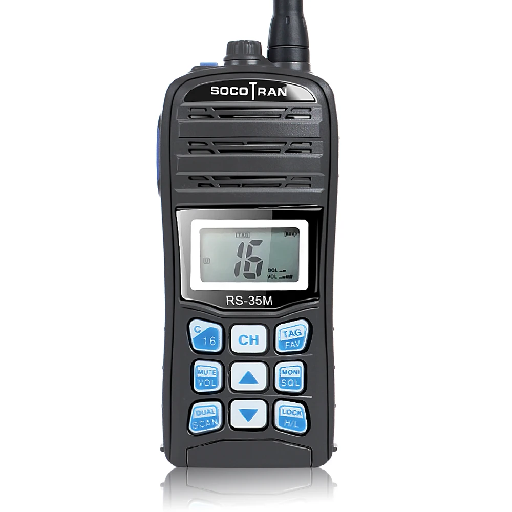 Водонепроницаемая IP67 VHF Ham Walkie Talkie ручная морская двухсторонняя рация с ЖК