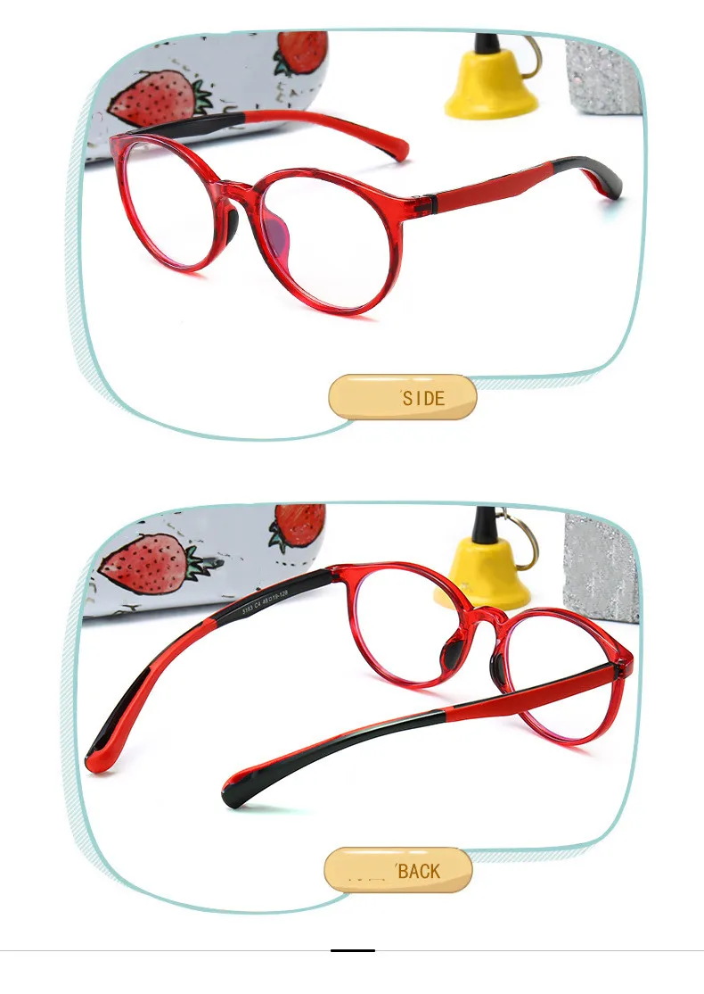 TR90 сверхлегкие оптические очки рамы дети прозрачные глаза очки рамки для детей близорукость очки для девочек мальчиков очки студентов