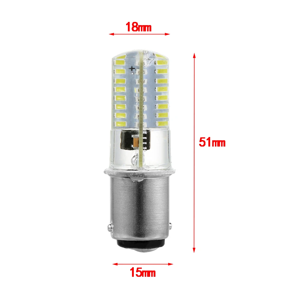 Led lamp 110/120V BA15D LED corn bulbs 2.6W 3014 64SMD lights for sewing machine crystal lamp led light