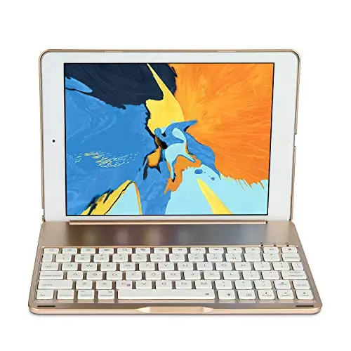 IPad Клавиатура чехол светодиодный с подсветкой iPad клавиатура с защитным чехлом чехол для iPad 6-го поколения/iPad 5-го поколения/iPad Air
