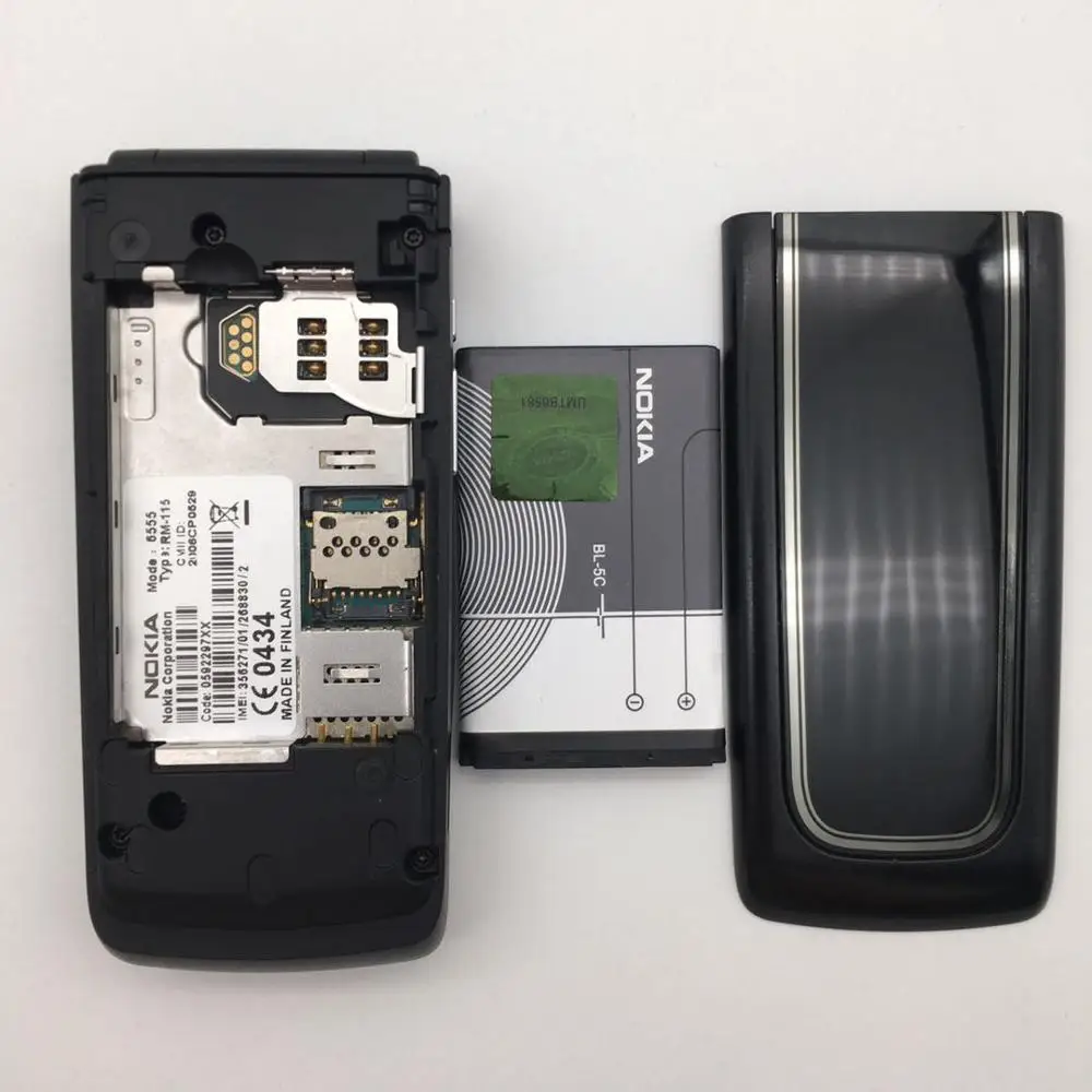 Unlocked Original Nokia 6555 Flip Cell Phone 3G