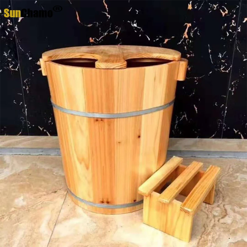 New Fashion Cunninghamia Lanceolata Bath Tub Cover Foot Thicker Massage Soaking Wood Home Furniture | Дом и сад