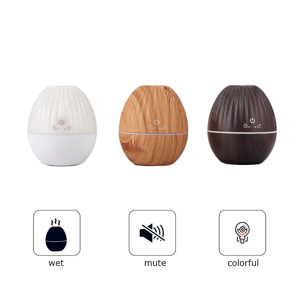 300ml Humidifier Aroma Diffuser Mute USB Air Humidifier Essential Oil Aroma Machine for Home Office With 7 Colors Night Light