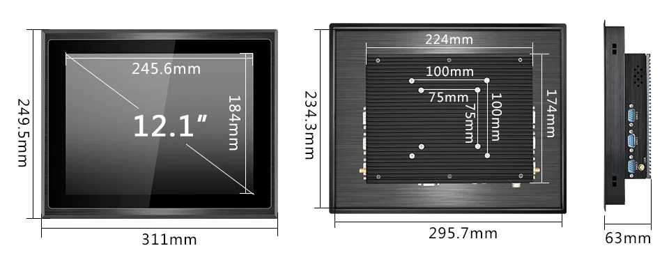 Enhance Productivity with our Fanless Industrial Panel PC - Waterproof, Dustproof, Capacitive Touchscreen, 8GB RAM, 250GB SSD - Available in 10, 12, 15, 17 Inch Options. Description Image.This Product Can Be Found With The Tag Names Barebone Mini PC, Computer Office, Industrial panel pc