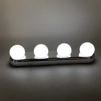 

Bathroom Led Vanity Light Makeup Mirror Light Bulb Hollywood Vanity Lights Stepless Dimmable Wall Lamp 4 Bulbs Kit New