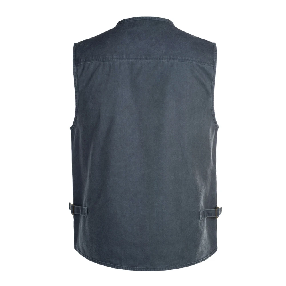 Chaleco hombre Chalecos multibolsillos para hombres mayores chalecos y chaquetas de pesca de tiro al aire libre extragrandes