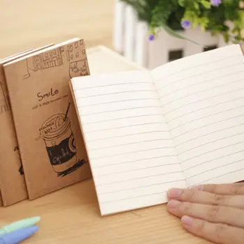

1Pcs Vintage Soft Copybook Daily Memos Kraft Cover Journal Notebooks Cowhide Paper Notebook Blank Notepad Book 12.5*8.5cm