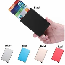 Алюминиевая банковская посылка, кошелек для кредитных карт, rfid Щит, набор карт, коробка для документов, посылка, металлический кошелек