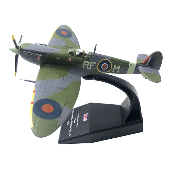 1/72 Scale WWII British Fighter Plane Airplane Diecast Metal Plane Aircraft Model Children Toy 6