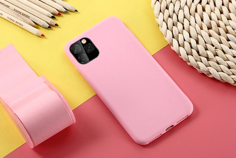 Мягкий чехол из ТПУ ярких цветов для iPhone 6, 6s, 7, 8 Plus, X, XR, XS Max, мягкий чехол для телефона для iPhone 7, 8, чехол для iPhone 11 Pro Max